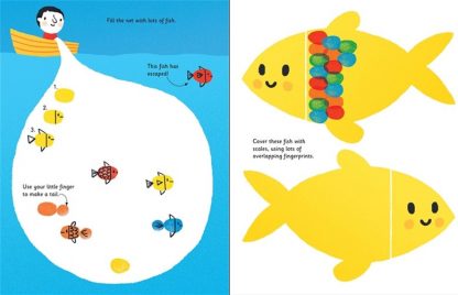 książka dla dzieci malujemy odciskami palców
