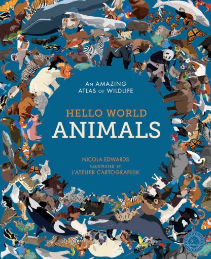 książka edukacyjna dla dzieci o zwierzętach z okienkami po angielsku