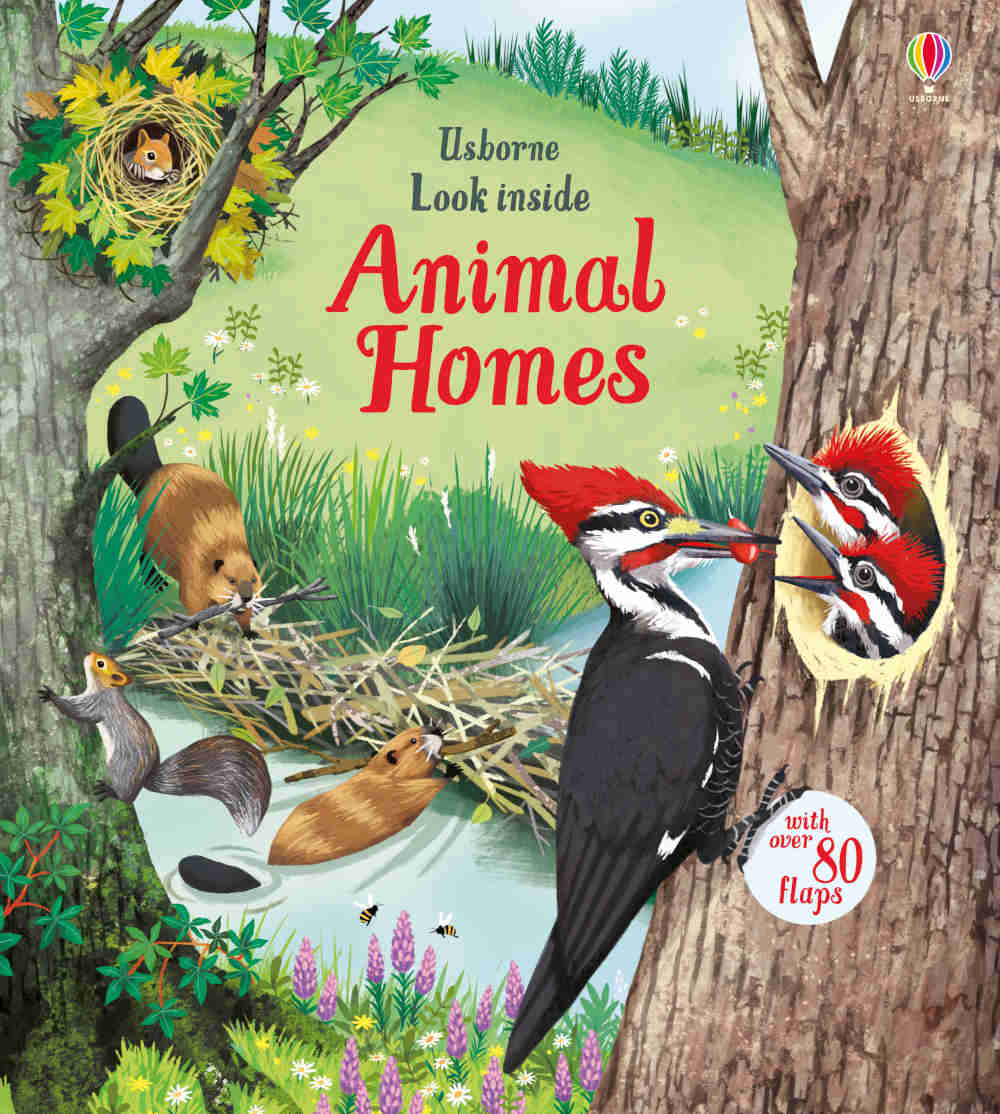 książka dla dzieci o zwierzętach z okienkami po angielsku