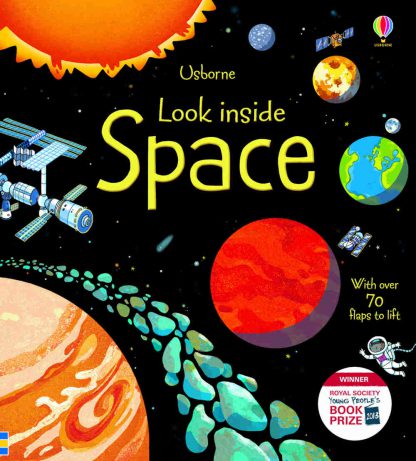 książka o kosmosie dla dzieci z okienkami po angielsku