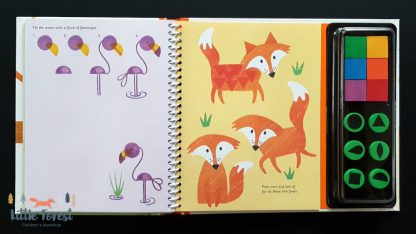książka kreatywna dla dzieci ze stempelkami
