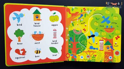 sensoryczna książka dla dzieci po angielsku do nauki pierwszych słówek