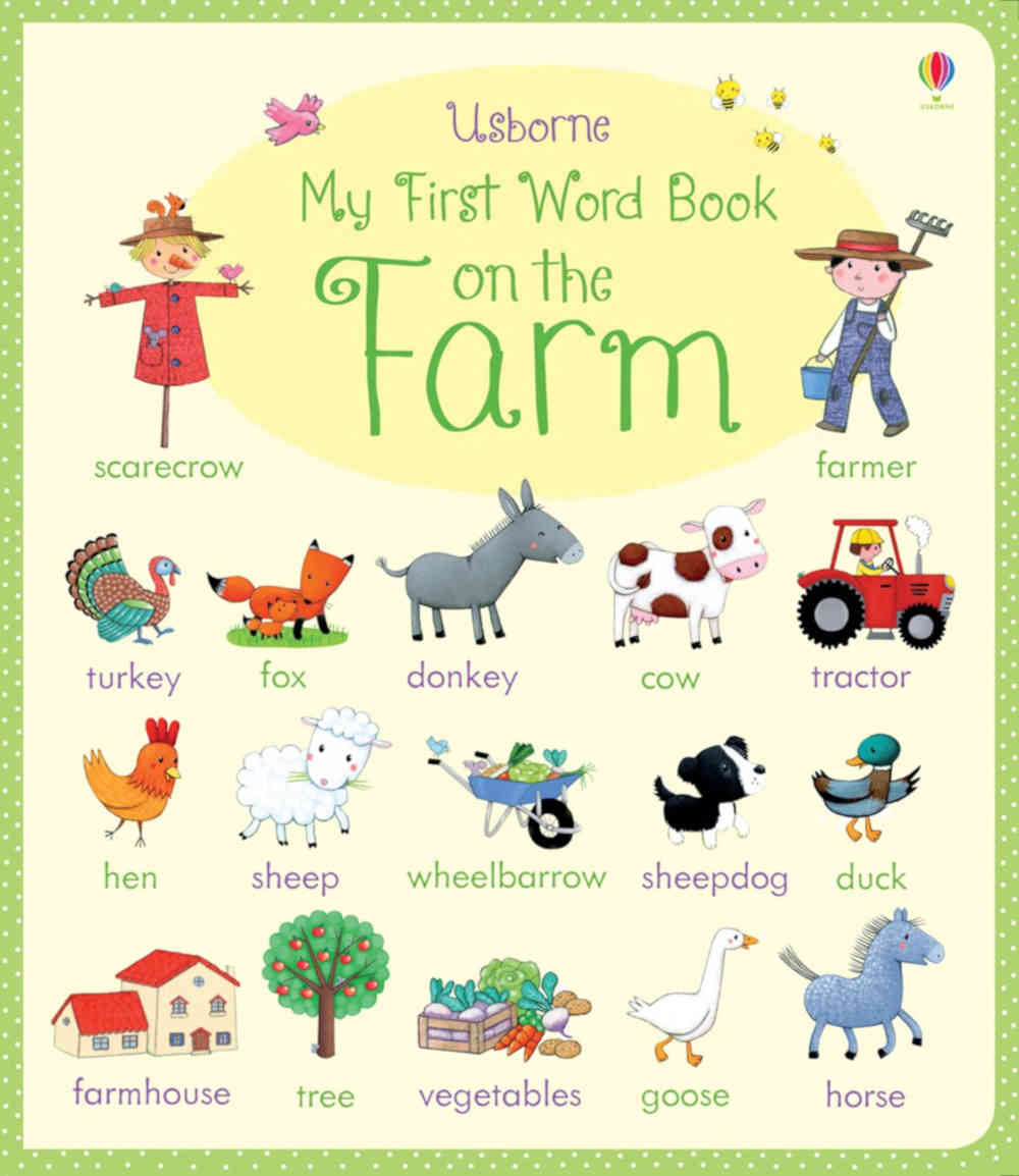słownik obrazkowy dla dzieci po angielsku na farmie
