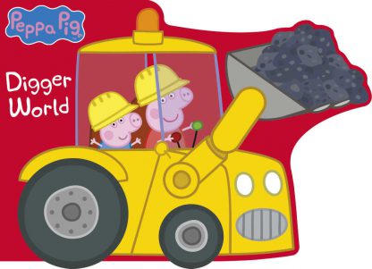 świnka peppa książka dla dzieci w kształcie koparki po angielsku