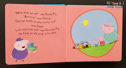 świnka peppa książka dla dzieci po angielsku wyścigówka george'a