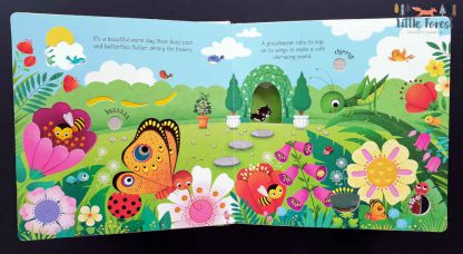 książka dżwiękowa dla dzieci odgłosy ogrodu