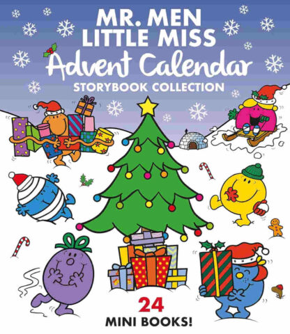kalendarz adwentowy dla dzieci z książkami mr man i mała miss