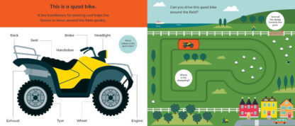 pojazdy na farmie książka dla dzieci
