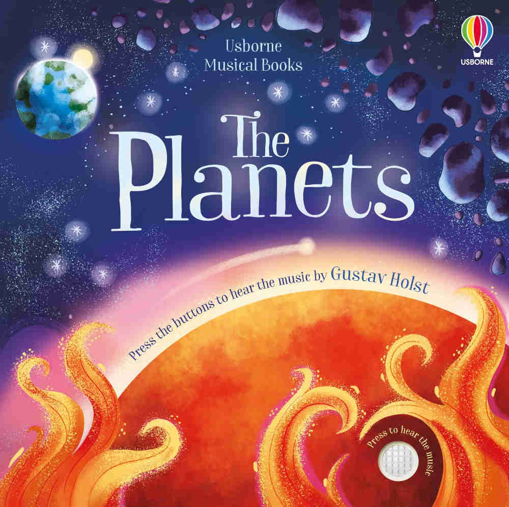 książka planet dla dzieci z dźwiękiem wydawnictwo usborne