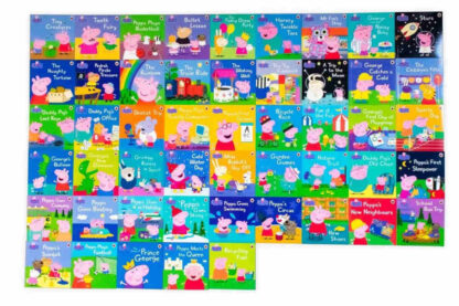 świnka peppa zestaw pięćdziesięciu książek dla dzieci po angielsku
