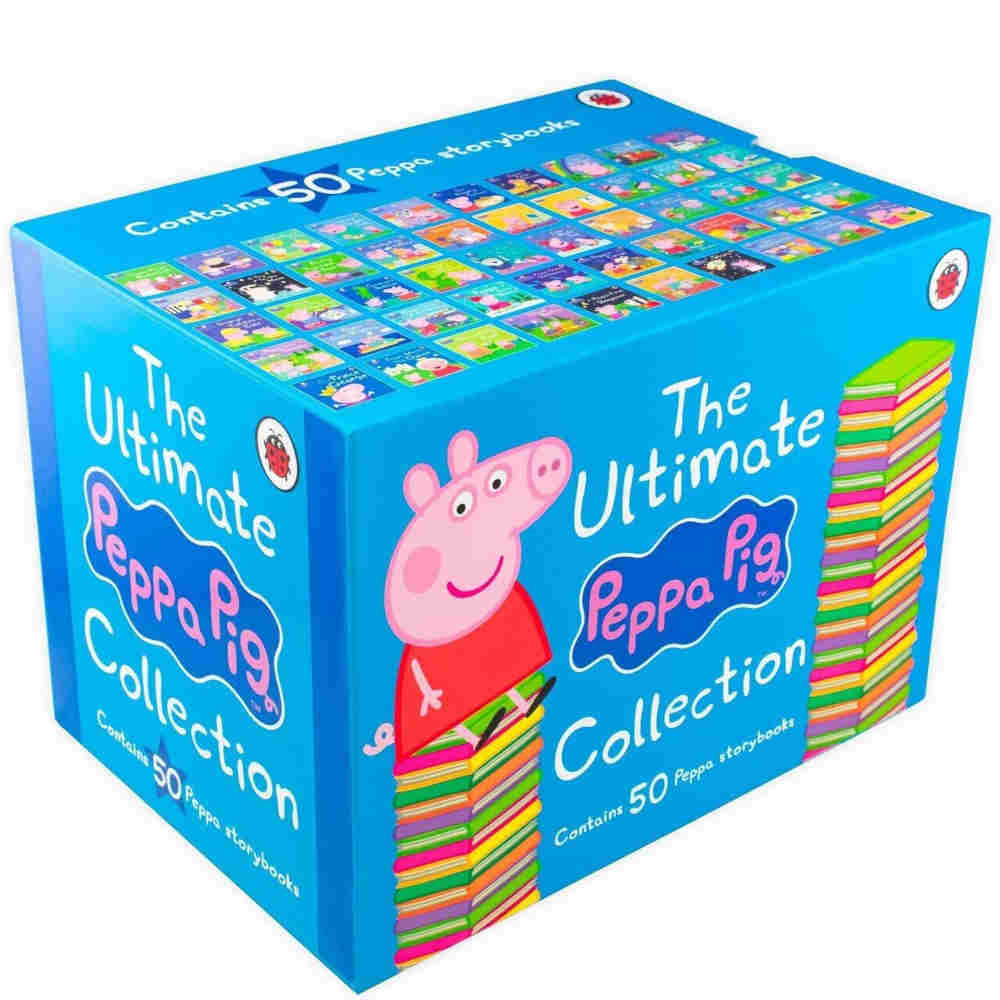 świnka peppa zestaw pięćdziesięciu książek dla dzieci po angielsku