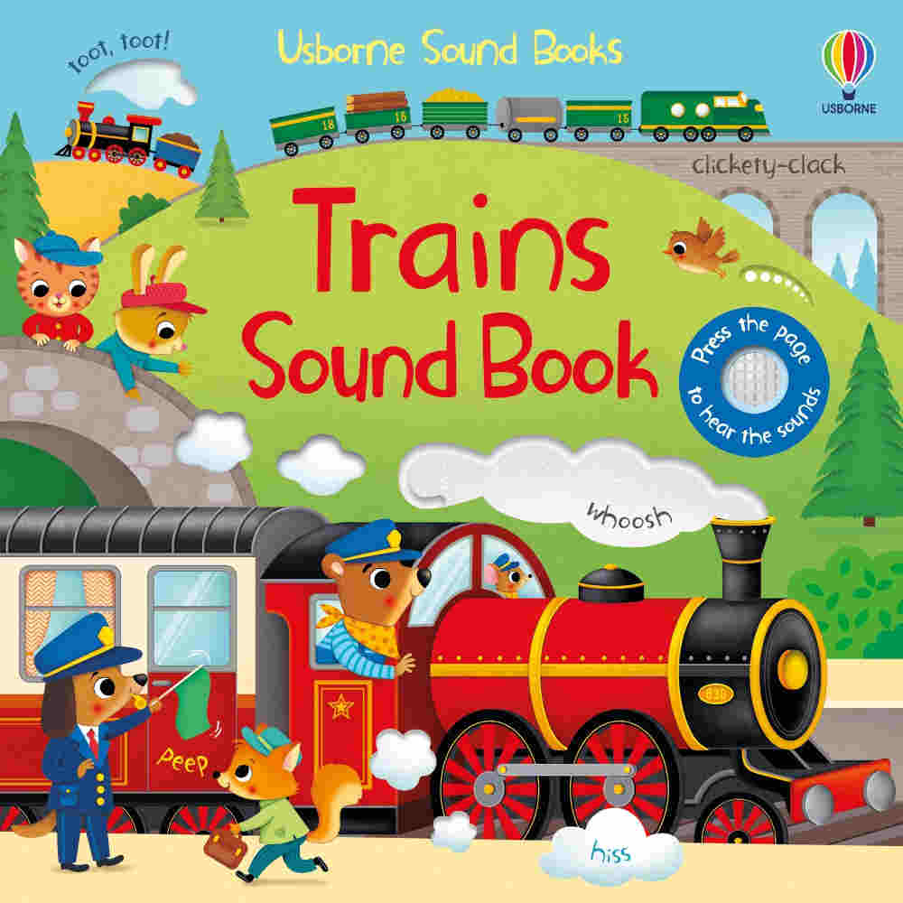 książka pociągi i lokomotywy dla dzieci z dźwiękiem
