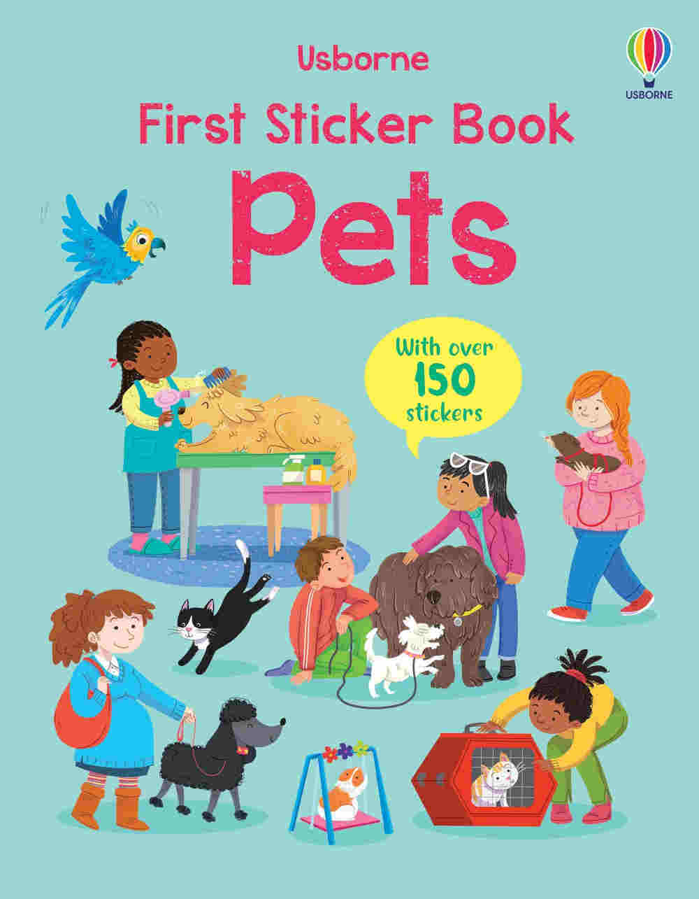 naklejki zwierzęta domowe książka dla dzieci po angielsku usborne