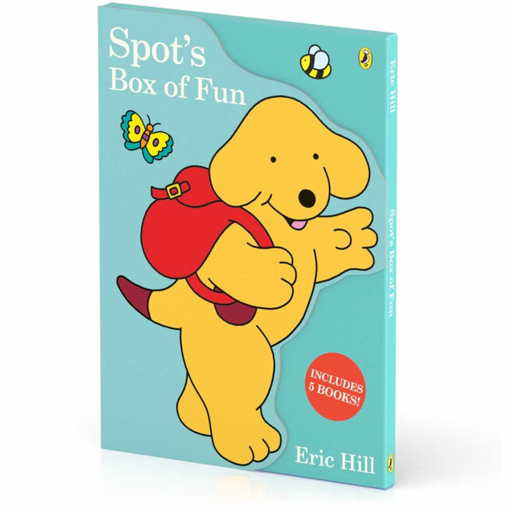 pies spot eric hill książka z zadaniami dla dzieci i kolorowanki, naklejki